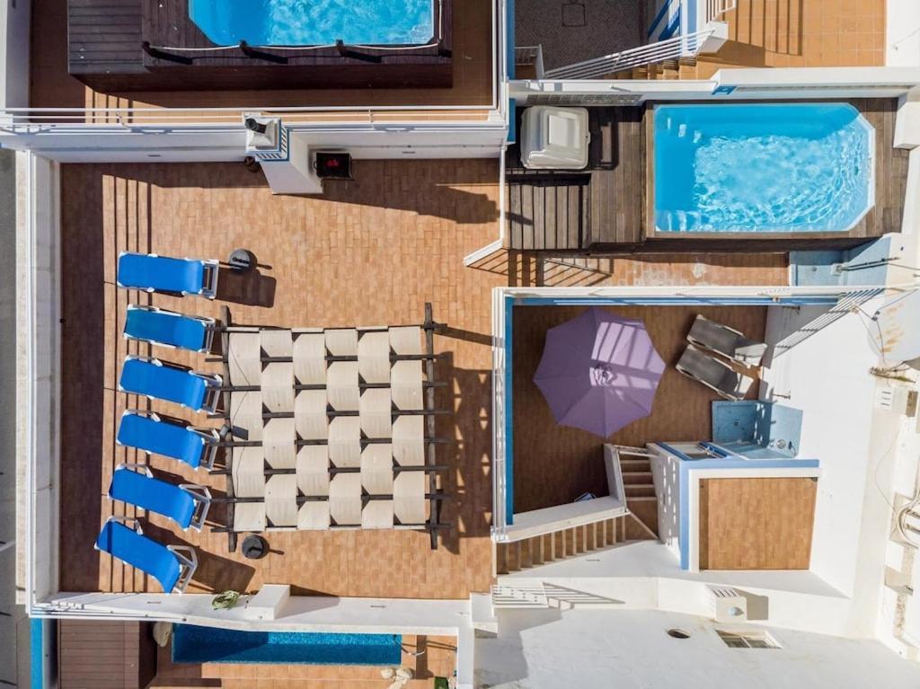 Refurbished Beachfront House, Pool, Ac, Wifi, Albufeira, Sea View Exteriör bild